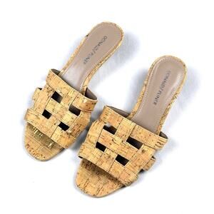 Vintage Donald Pliner Cork Kitten Heels